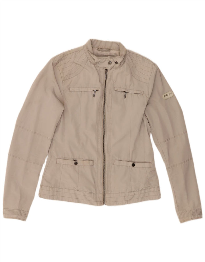 Geox Womens Utility Jacket UK 8 Small Grå Polyester