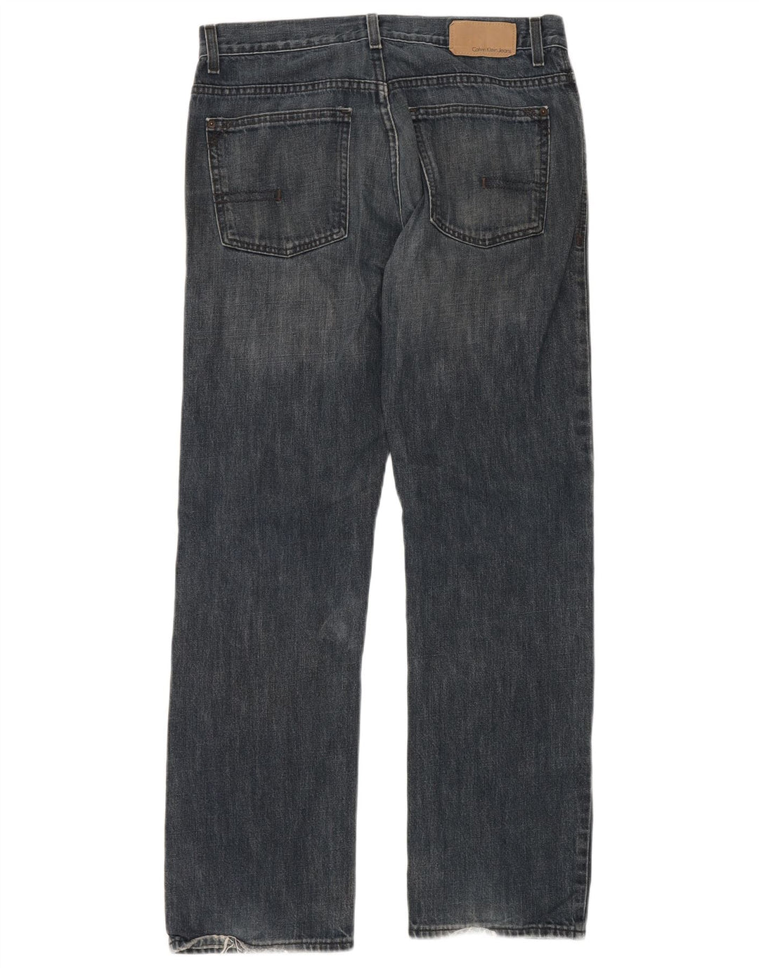 Calvin Klein Straight Jeans til mænd W32 L32 Marineblå Bomuld