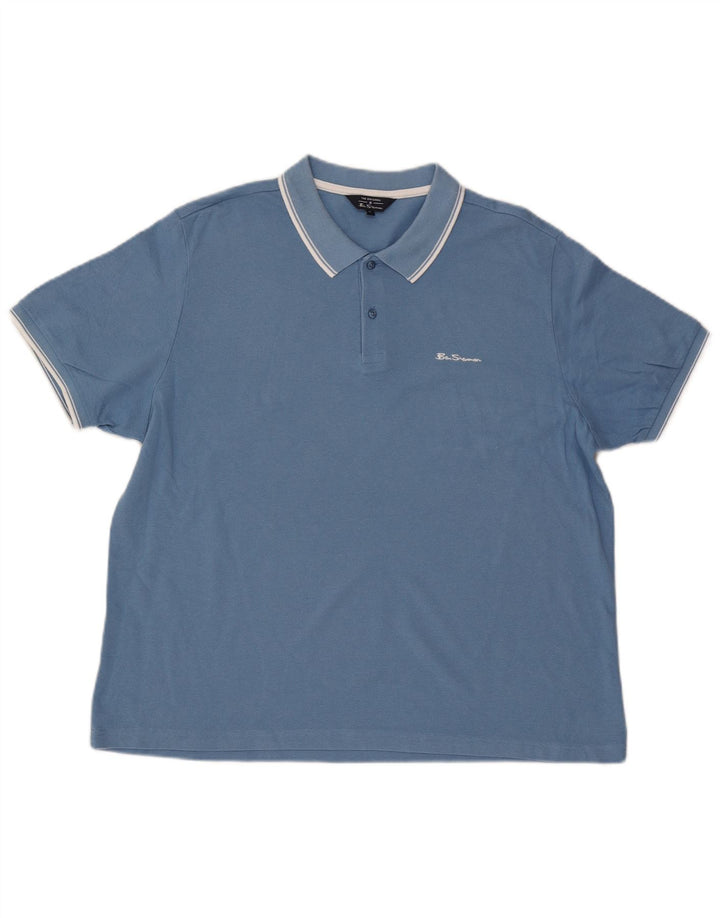 Ben Sherman herre poloshirt XL blå bomuld