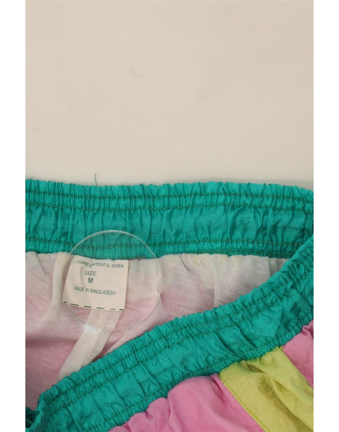 VINTAGE Womens Oversized fuld træningsdragt UK 14 Medium Pink Colourblock