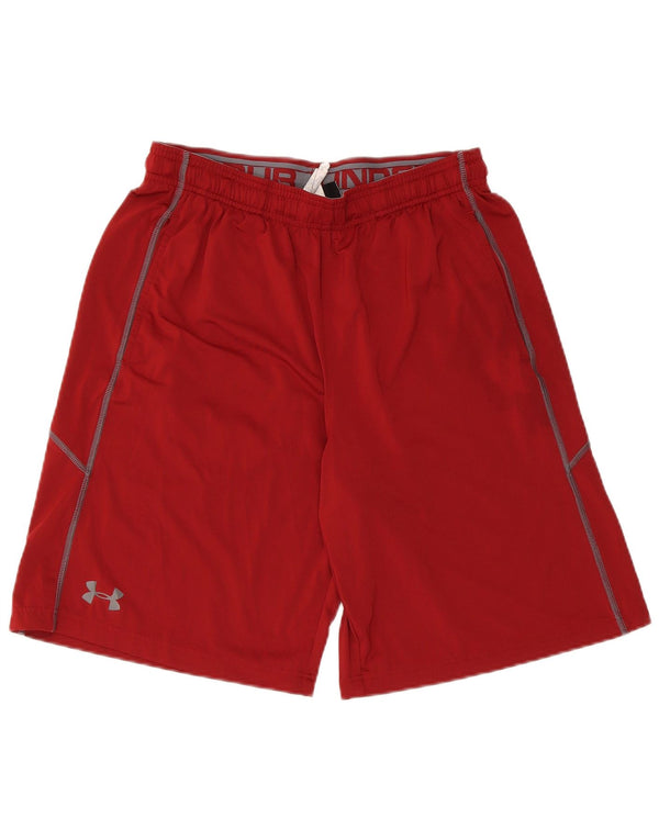 Under Armour Herre Heat Gear Sports Shorts Medium Maroon Polyester