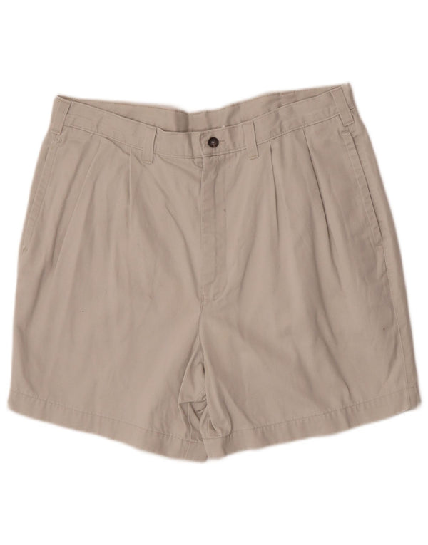 Marks & Spencer Herre Pegged Chino Shorts W36 Large Off White Bomuld