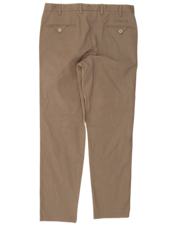 Massimo Dutti Herre lige jakkesæt bukser EU 42 Large W32 L29 Beige Bomuld
