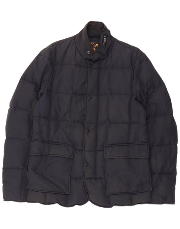 Woolrich Polstret Herrejakke UK 38 Medium Navyblå Bomuld