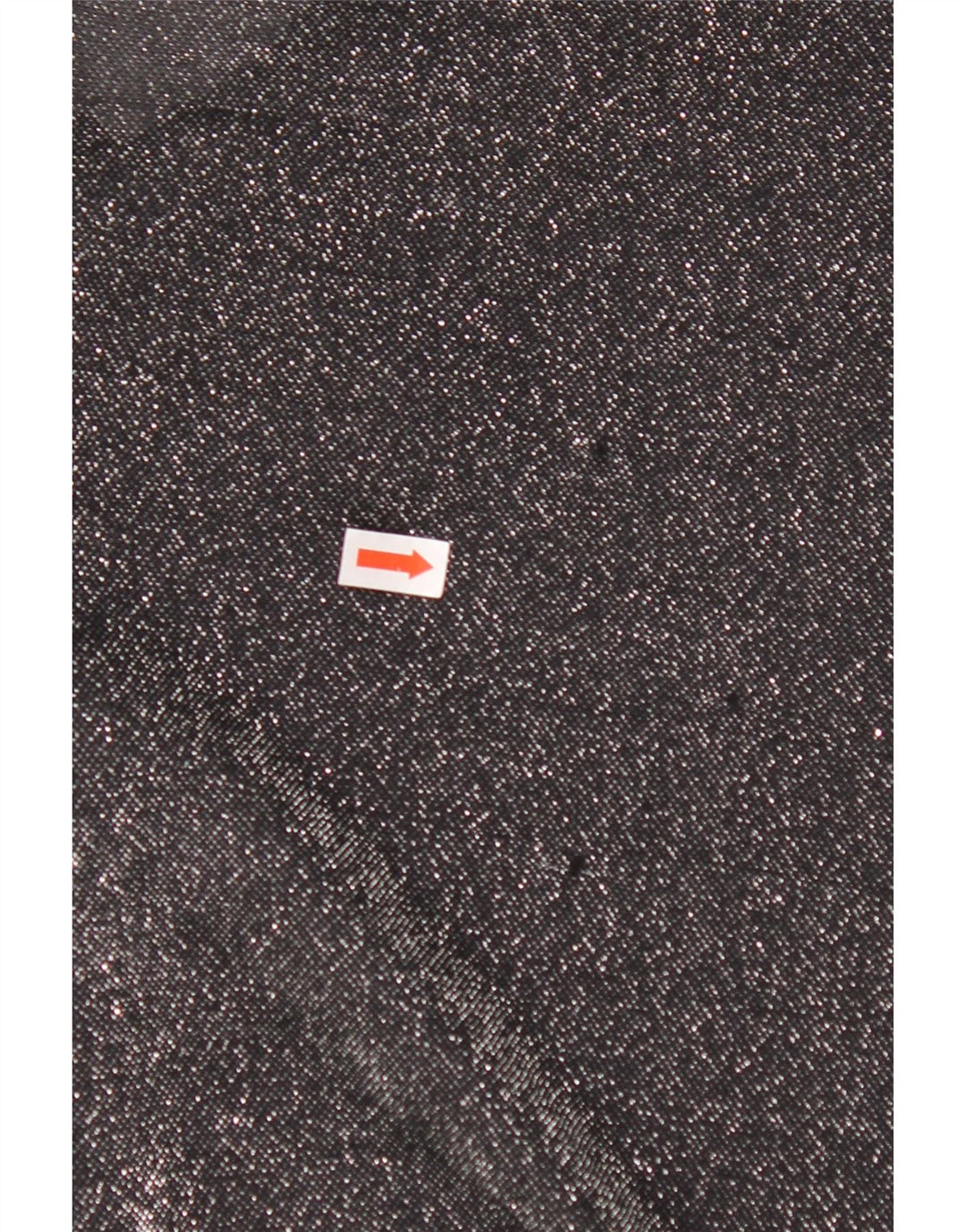 VINTAGE Dame Oversized skjortebluse UK 16 Large Black Flecked Polyester