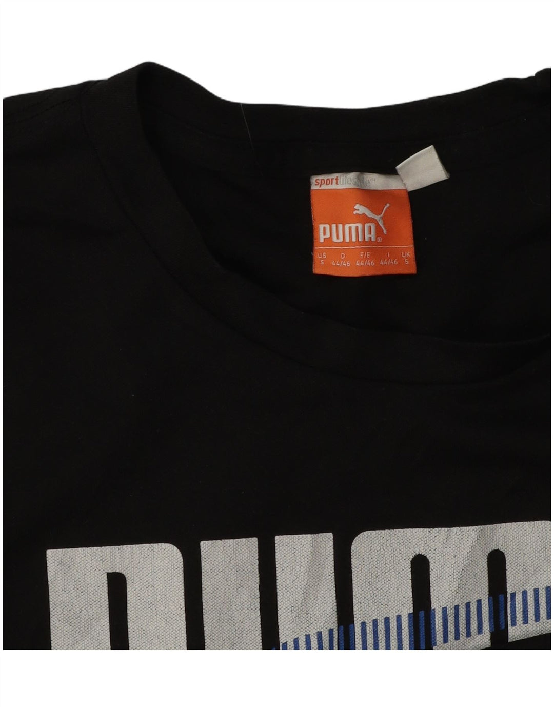 Puma Herre Grafisk T-Shirt Top Lille Sort