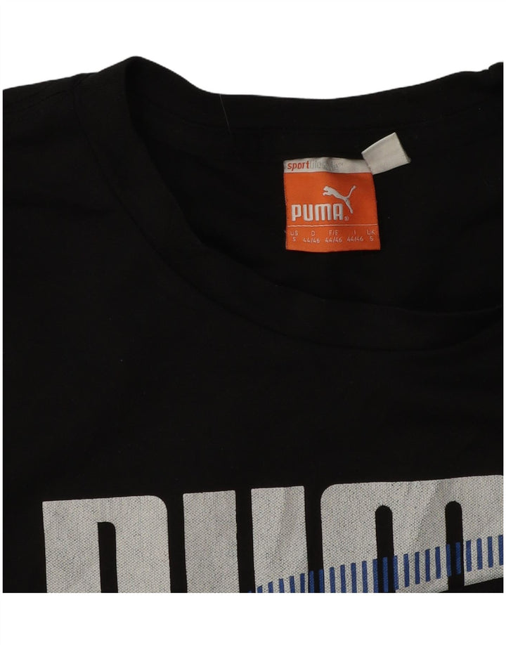 Puma Herre Grafisk T-Shirt Top Lille Sort