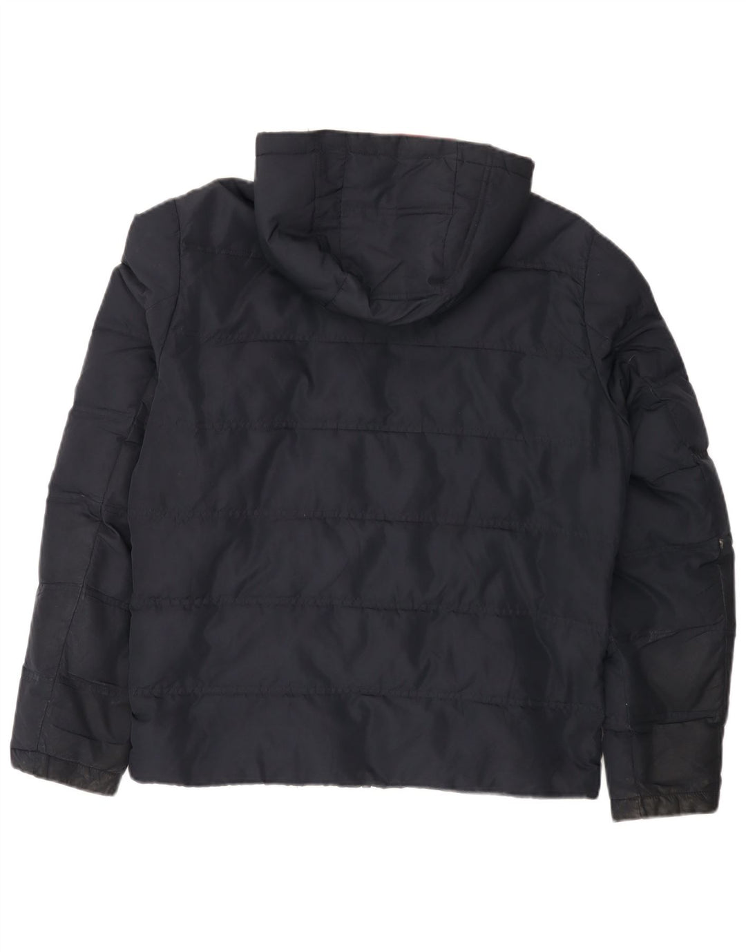 Michael Kors Herre hættepolstret jakke UK 38 Medium Navy Blue Polyester