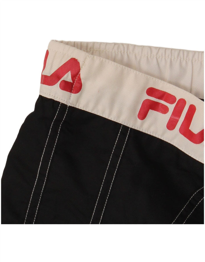 Fila Herre grafiske svømmeshorts Medium Sort Colourblock