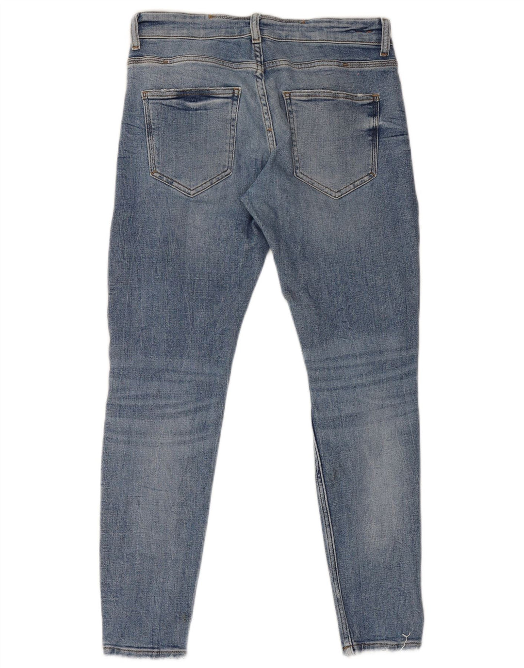 Zara Herre Distressed Skinny Jeans EU 40 Medium W31 L29 Blå