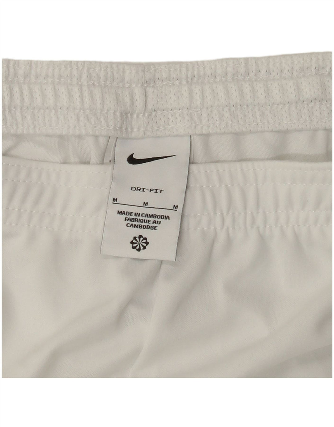 NIKE Dri Fit sportsshorts til mænd mellem hvid polyester