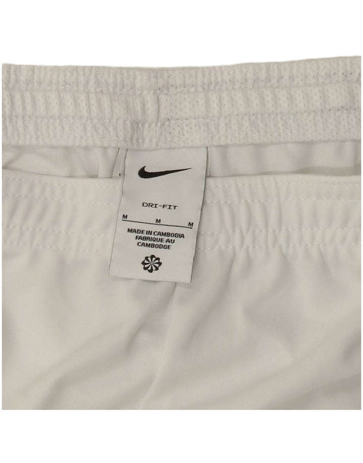 NIKE Dri Fit sportsshorts til mænd mellem hvid polyester