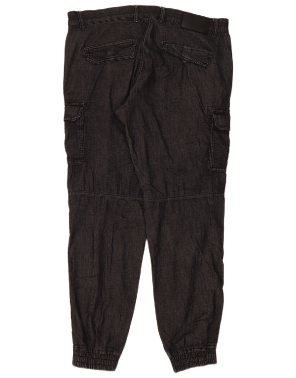 Gas Joggers Cargo Bukser XL W36 L31 Grå Bomuld