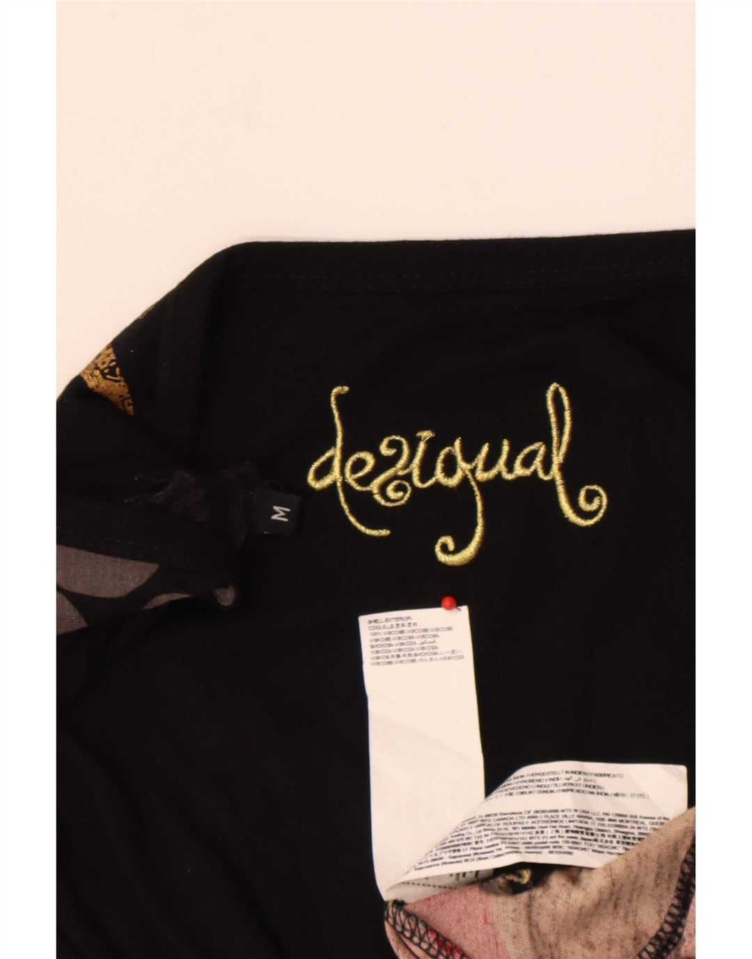 Desigual Kvinders Grafisk A-Line Kjole UK 12 Medium Flerfarvet Geometrisk