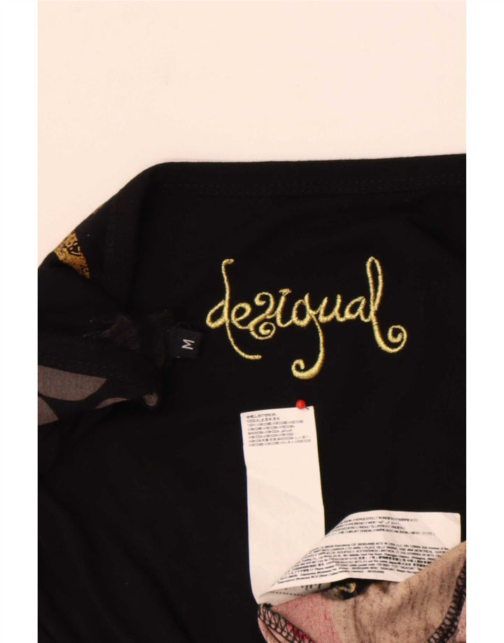 Desigual Kvinders Grafisk A-Line Kjole UK 12 Medium Flerfarvet Geometrisk