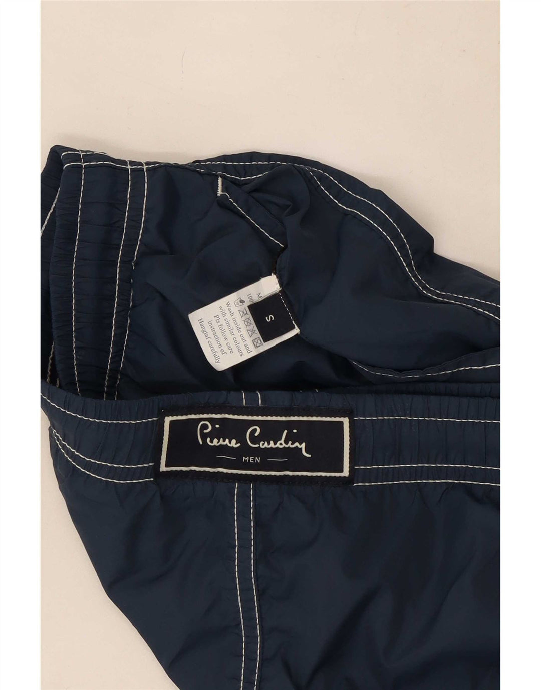 Pierre Cardin Badeshorts til mænd Små marineblå polyester