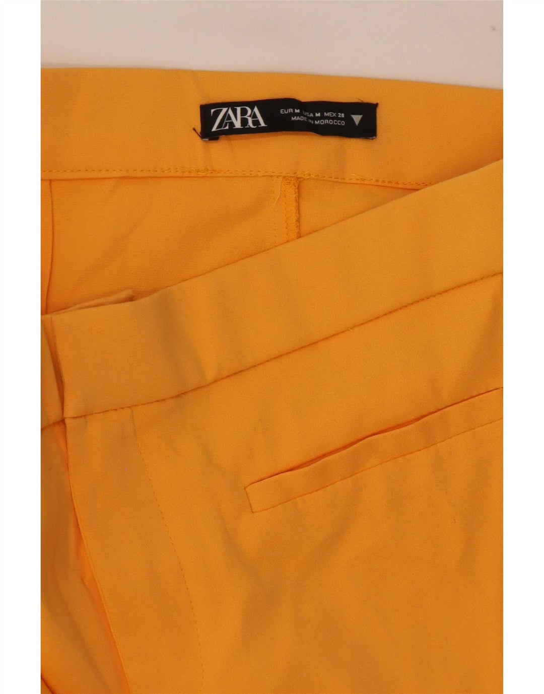 Zara Dame Bootcut Casual Bukser Medium W30 L26 Gul