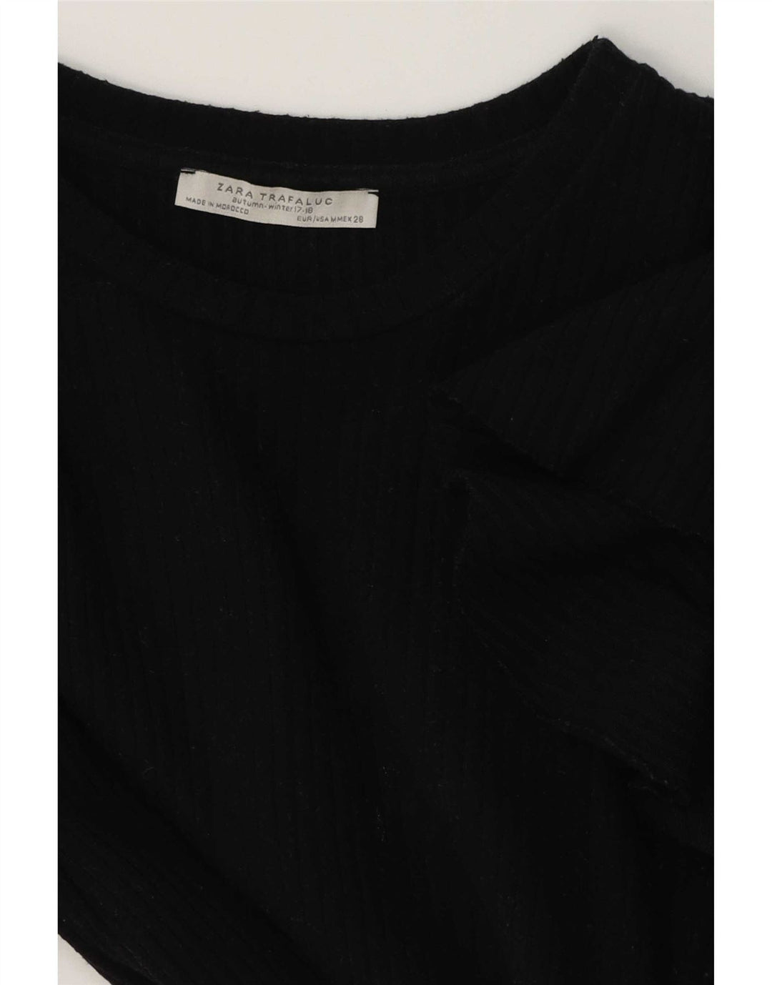 Zara Dame Bluse Top UK 12 Medium Sort