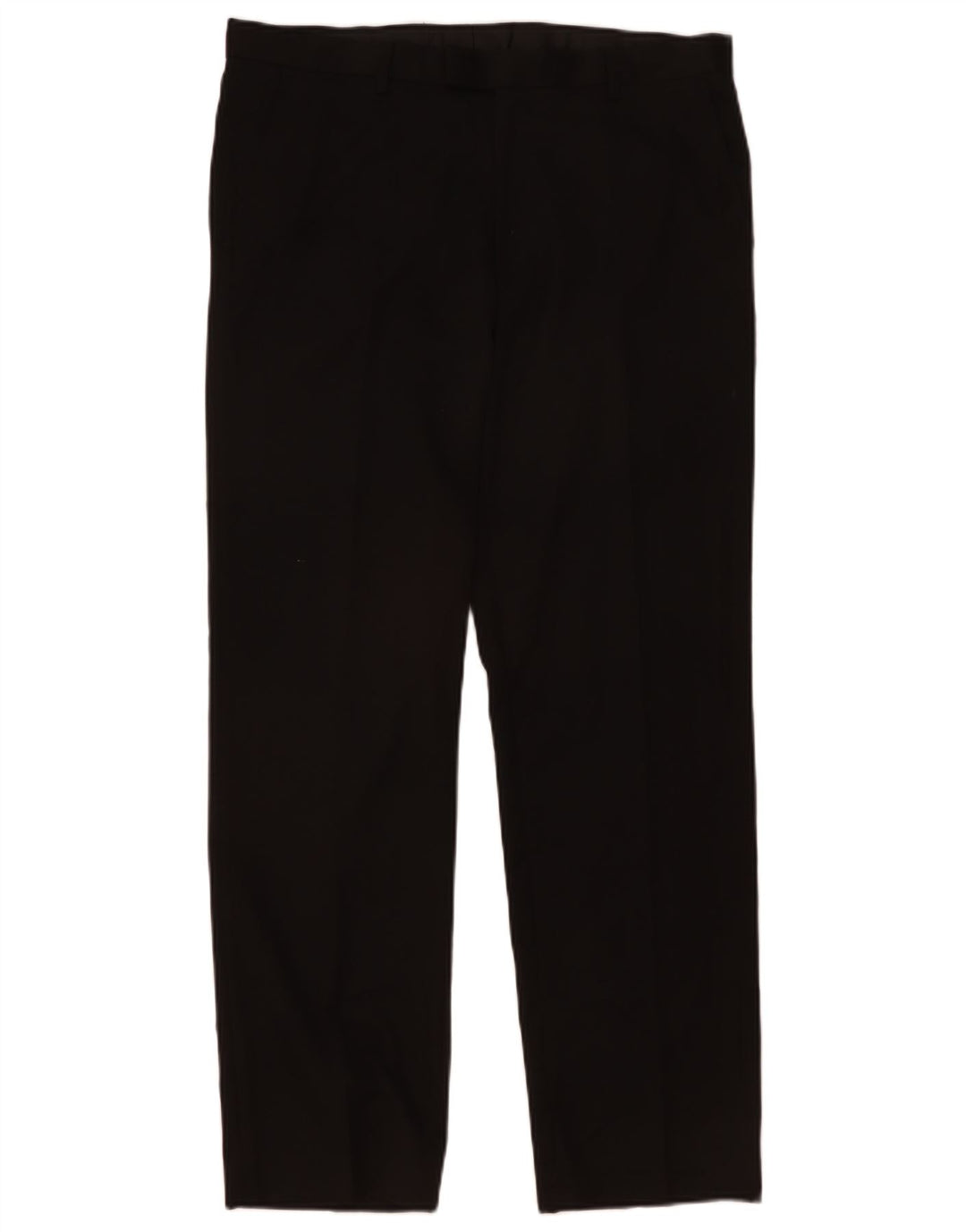 Marks & Spencer Herre Regular Suit Bukser W36 L25 Sort Polyester