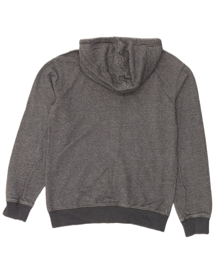 Quiksilver Herre Premium Zip Hoodie Sweater Medium Grey Bomuld