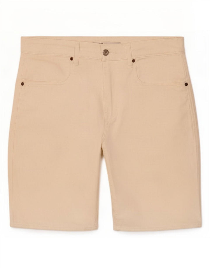 Zara Denim Shorts til mænd EU 42 Large W32 Off White