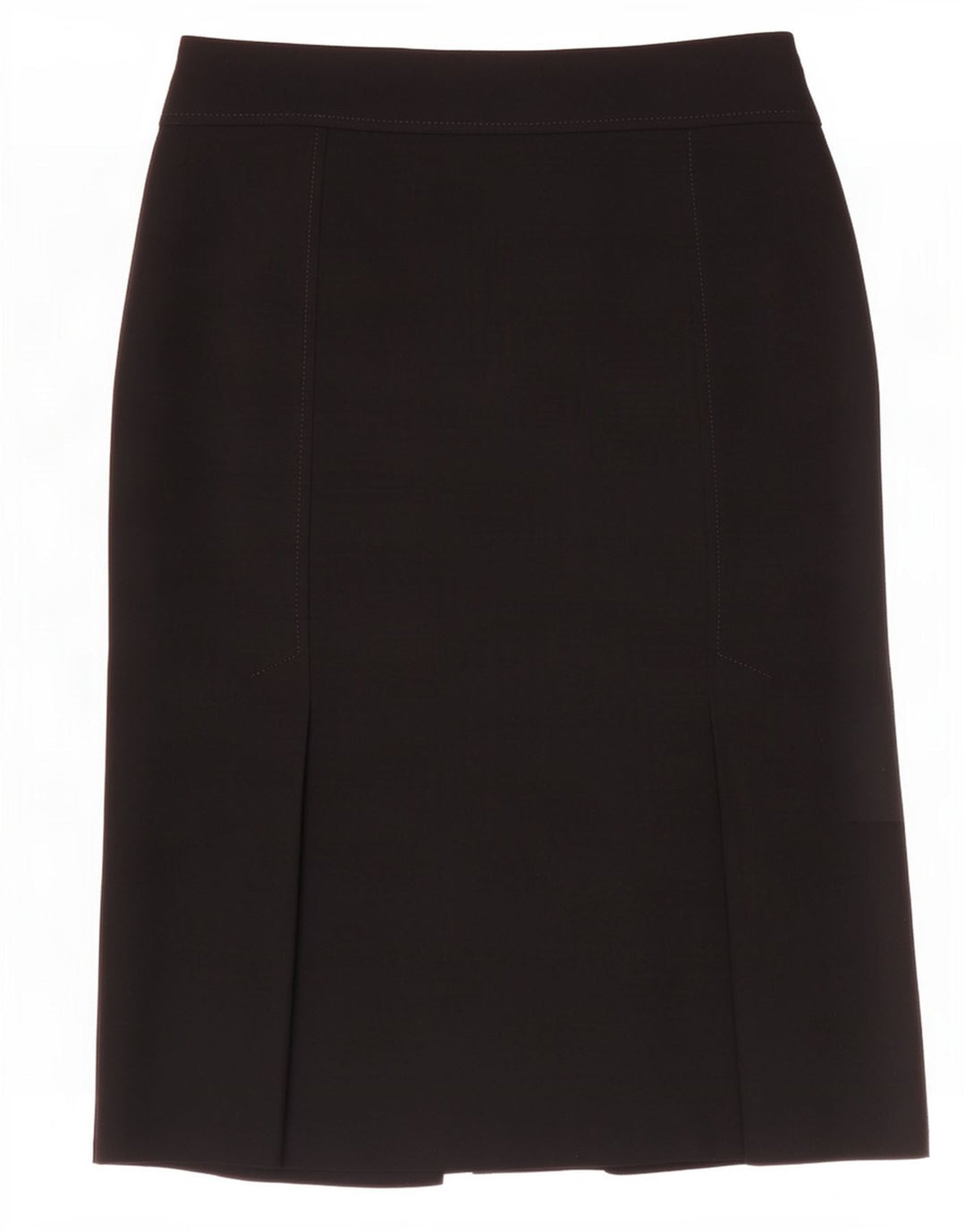 Marks & Spencer lige nederdel til kvinder UK 12 Medium W30 Sort polyester