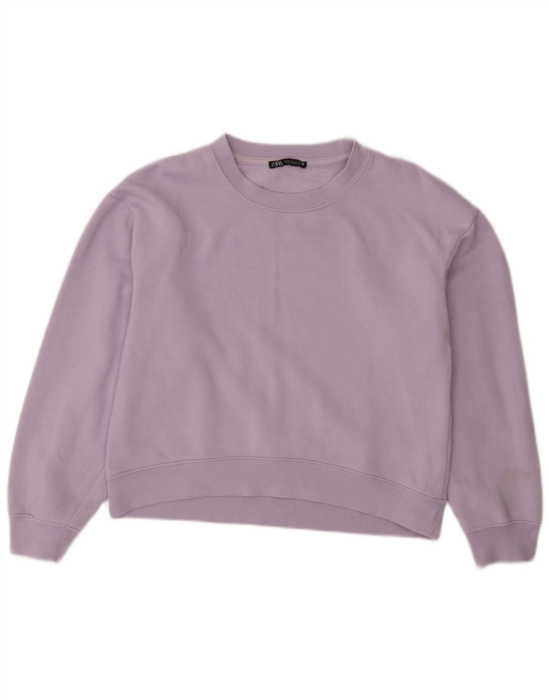 Zara Dame Sweatshirt Jumper UK 14 Medium Purple