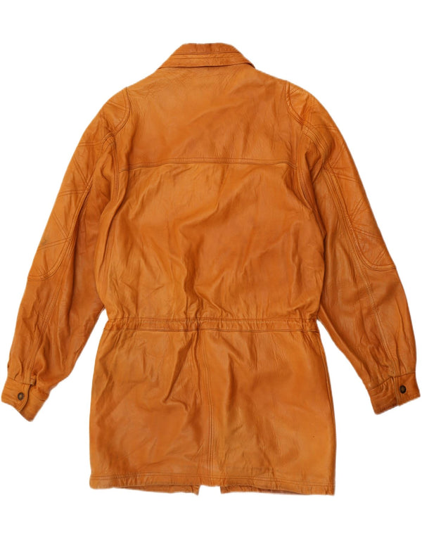 Vintage Herre Læderjakke UK 40 Stor Brun