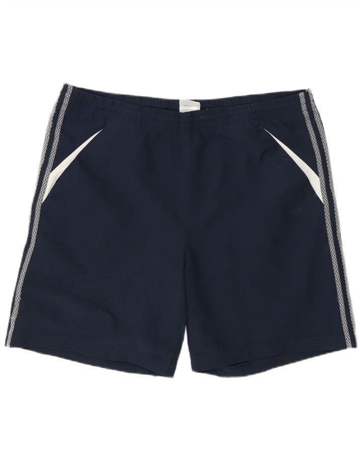 Adidas Herre Climacool Sports Shorts Large Navy Blue Colourblock Polyester