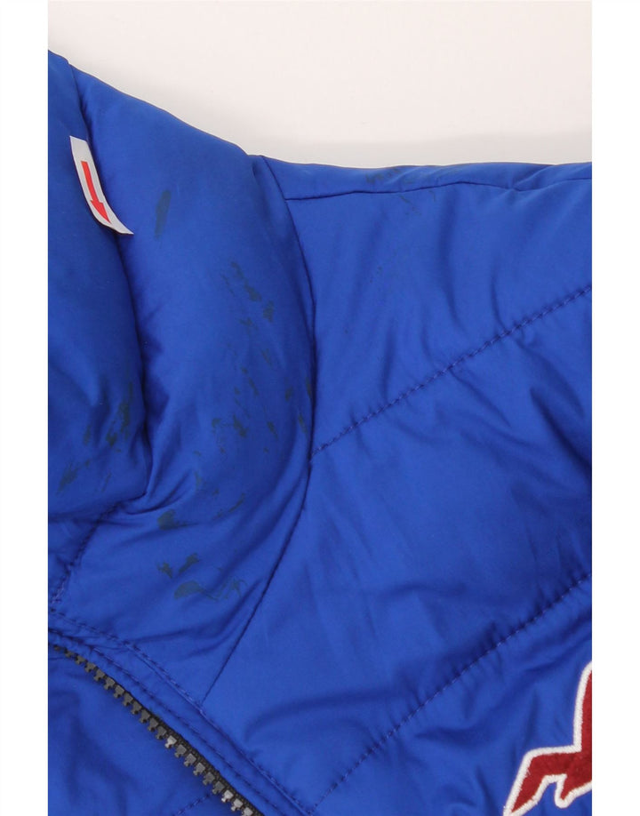 Hollister Herre Vendbar polstret Gilet UK 38 Medium Navy Blue Polyester