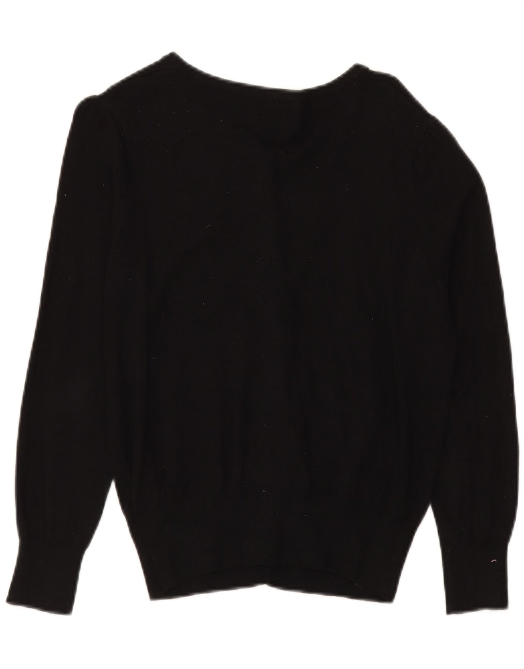 Marks & Spencer Dame Cardigan Sweater UK 14 Medium Black Viscose