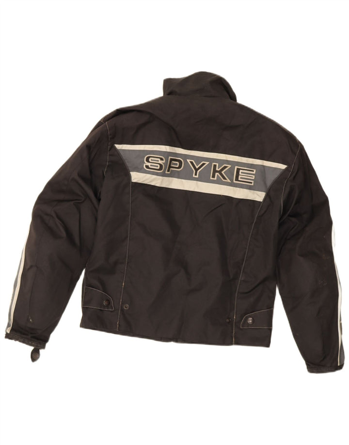 Spyke Herre grafisk racerjakke UK 38 Medium Sort Colourblock Polyester