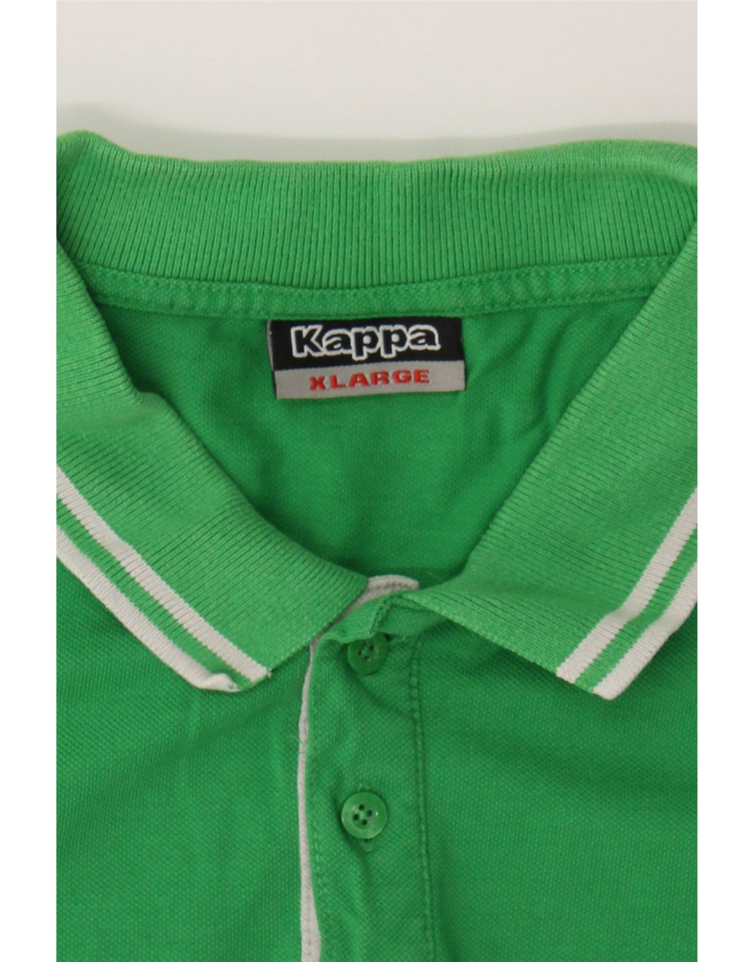 KAPPA Mens Polo Shirt XL Green Cotton Vintage Kappa and Second-Hand Kappa from Messina Hembry 