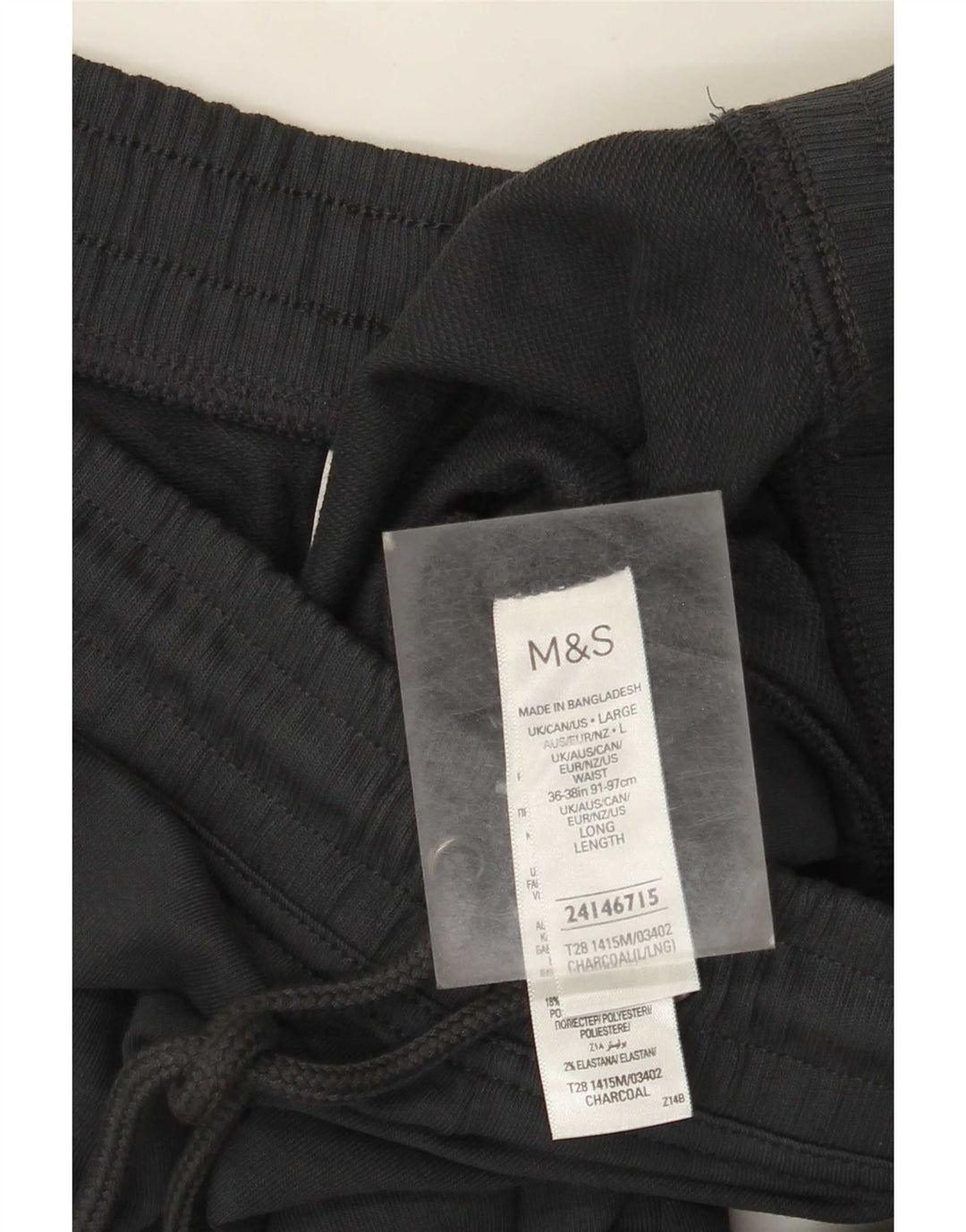 Marks & Spencer Træningsdragtsbukser til kvinder UK 16 Large Grå Bomuld