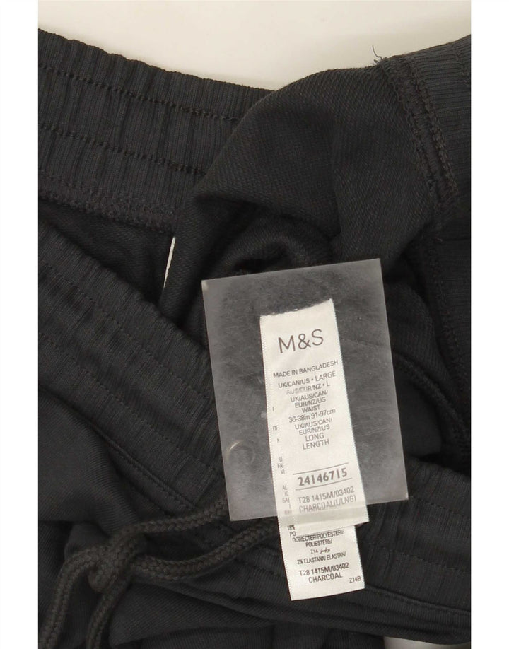Marks & Spencer Træningsdragtsbukser til kvinder UK 16 Large Grå Bomuld