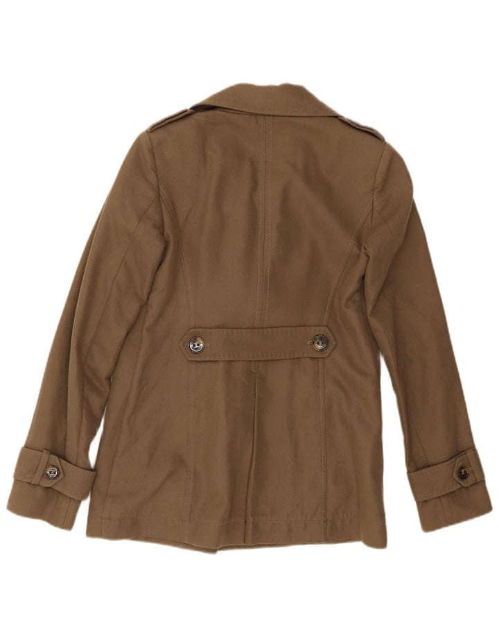 Massimo Dutti Dame Ærtefrakke EU 36 XS Khaki Bomuld