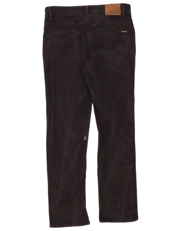 Volcom Herre Solver Straight Jeans W32 L30 Sort Bomuld