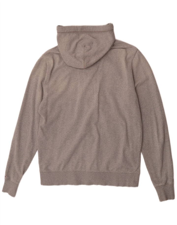 Tommy Hilfiger Herre grafisk hættetrøje med lynlås 2XL Grå