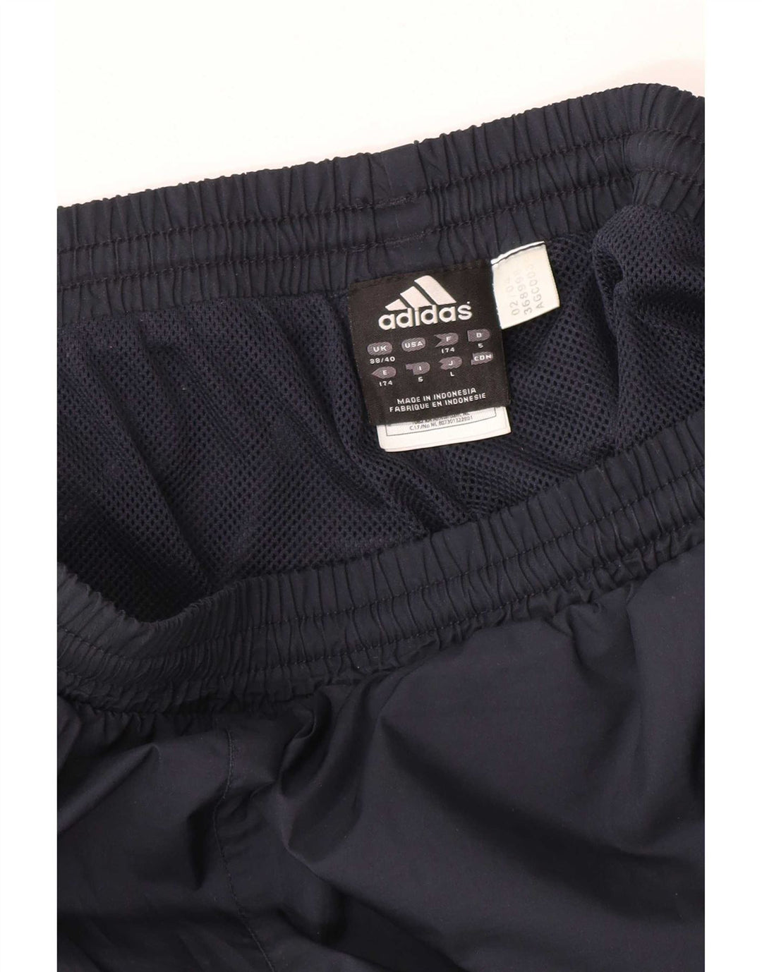 Adidas Træningsdragt til mænd Joggers UK 38/40 Medium Navy Blue Polyester