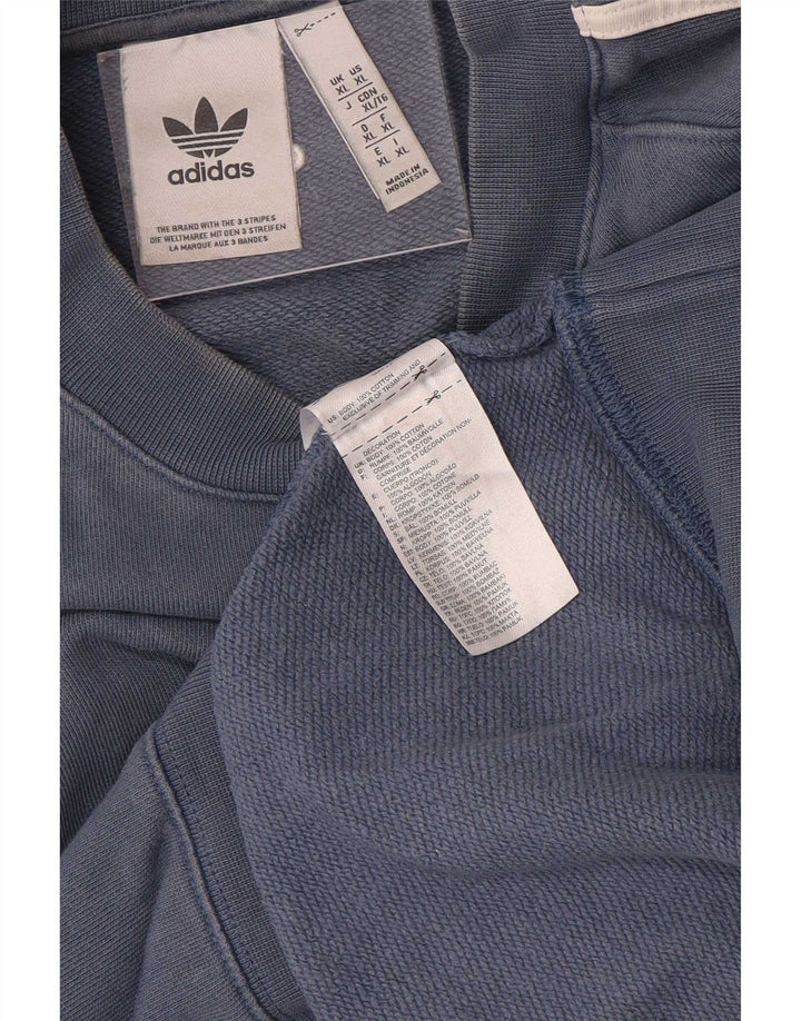 Adidas Herre Sweatshirt Jumper XL Marineblå Bomuld
