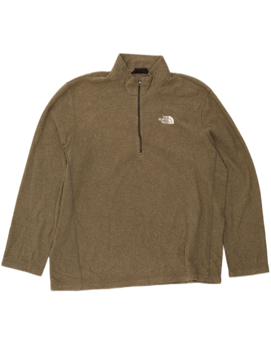 THE NORTH FACE Fleecetrøje til mænd med lynlås XL Khaki