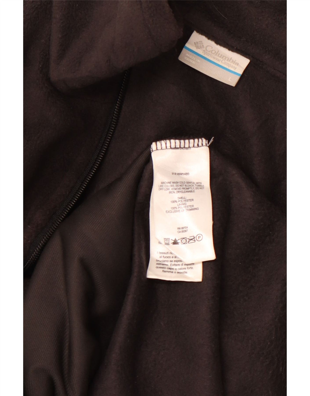 COLUMBIA Herre Fleece Gilet UK 40 Large Black Polyester