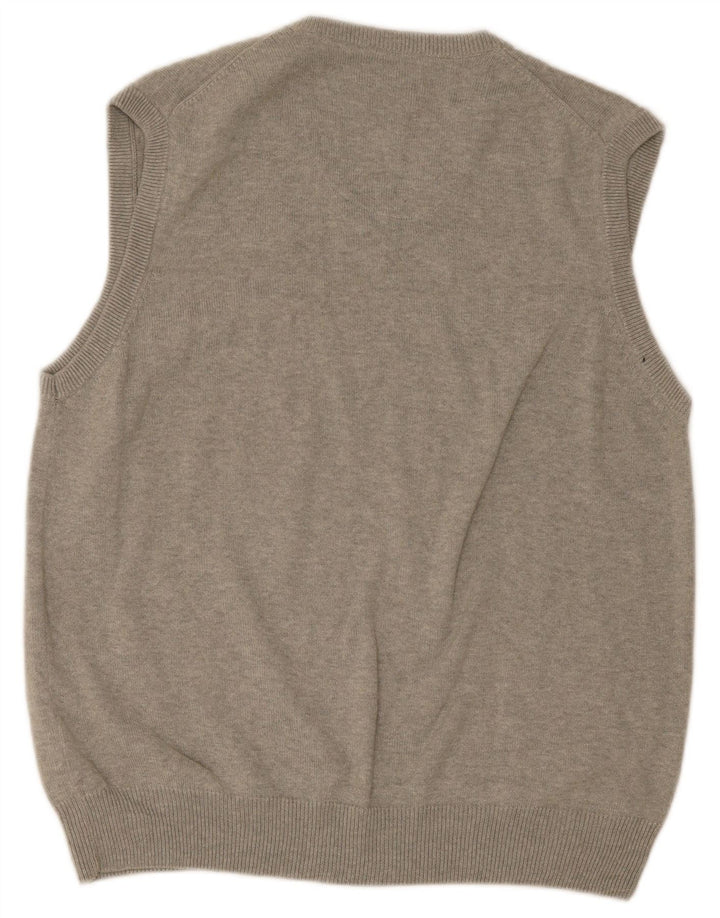 Marks & Spencer Herre Blue Harbor Vest Tank Top Stor Grå Bomuld