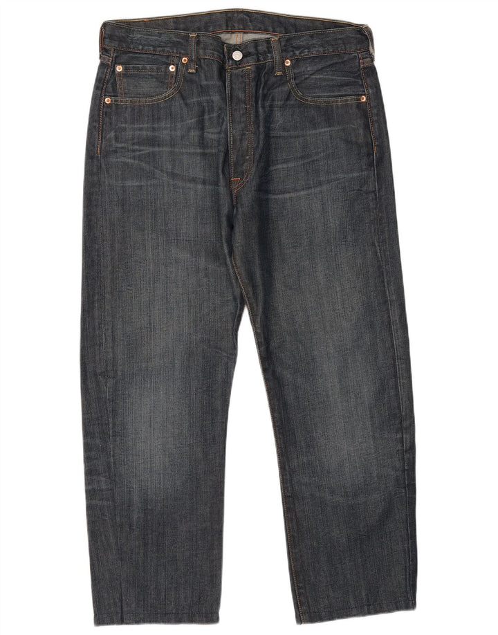 Levi's Herre 501 Straight Jeans W36 L27 Blå