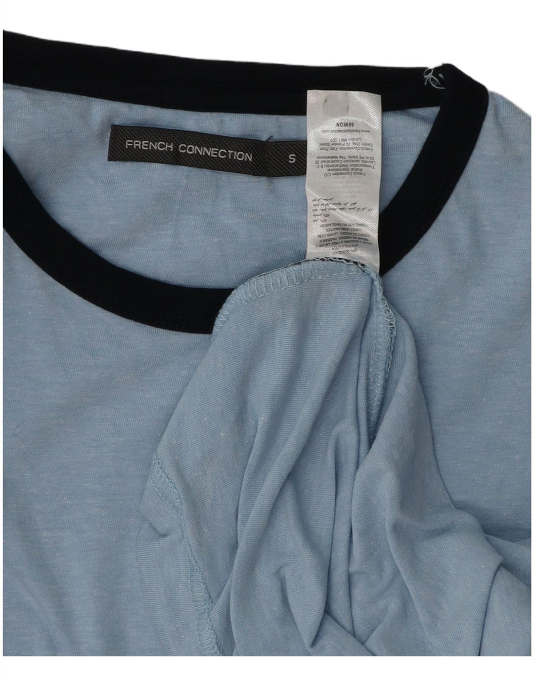 FRANSK FORBINDELSE Herre T-Shirt Top Lille Blå Bomuld