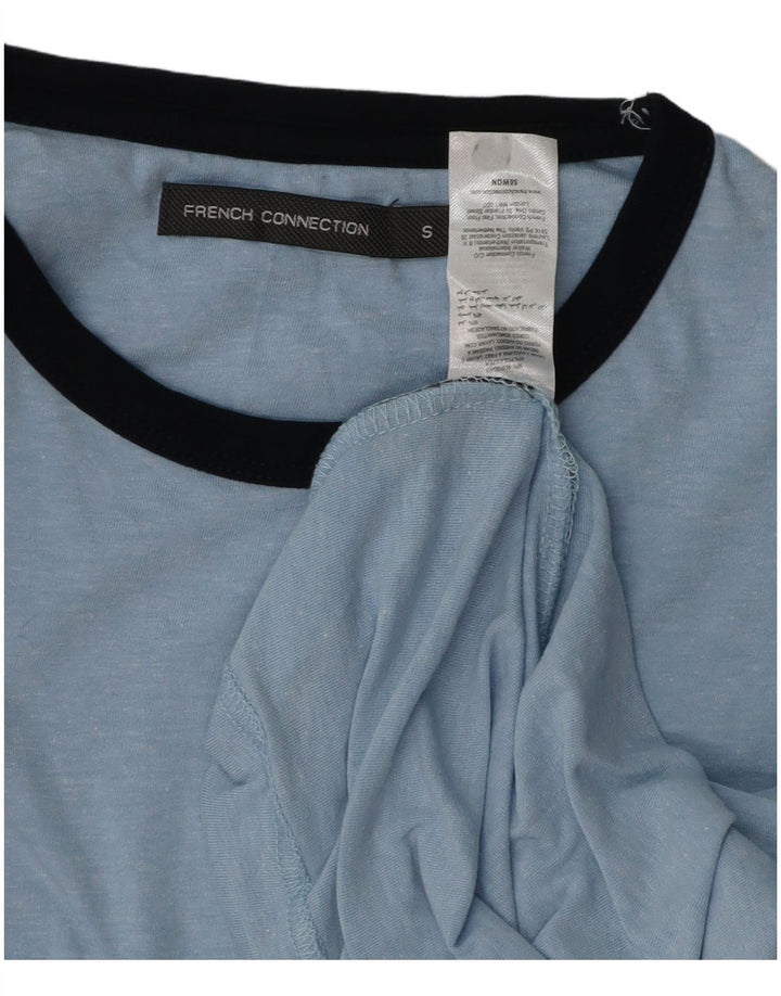 FRANSK FORBINDELSE Herre T-Shirt Top Lille Blå Bomuld