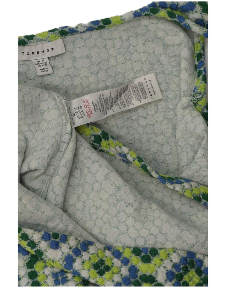 Topshop Dame Sundress UK 12 Medium Multicolored Ikat Polyester