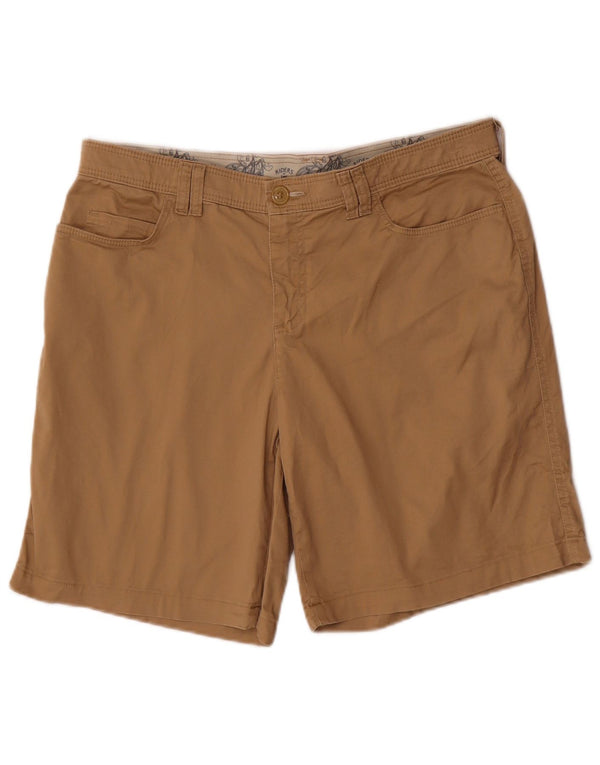 Lee Womens Casual Shorts US 12 Large W34 Beige Bomuld