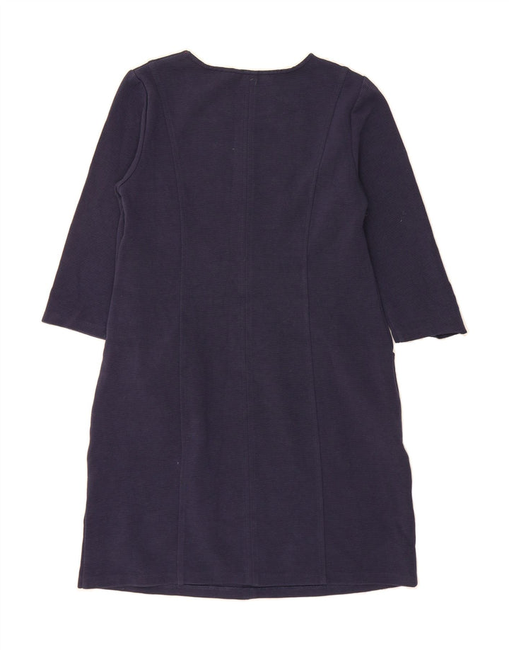 BODEN Womens 3/4 Sleeve Jumper Dress UK 12 Medium  Navy Blue Vintage Boden and Second-Hand Boden from Messina Hembry 