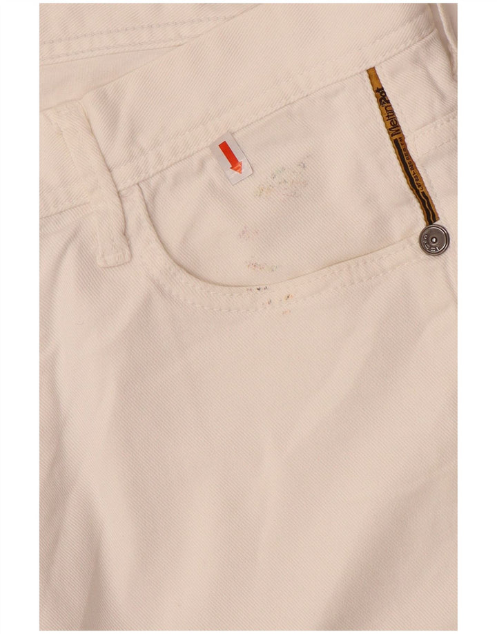 Meltin' Pot Herre Denim Shorts W34 Large White Bomuld